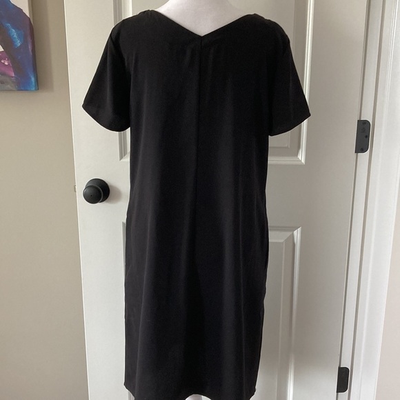 Apt 9 small black dress shirt sleeves pockets v-neck - Picture 9 of 13